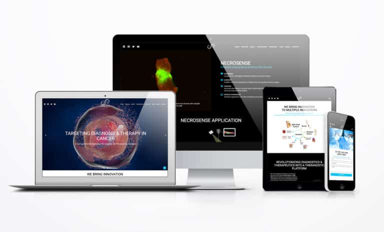 Mockup d'un site internet pour client avec la vue responsive