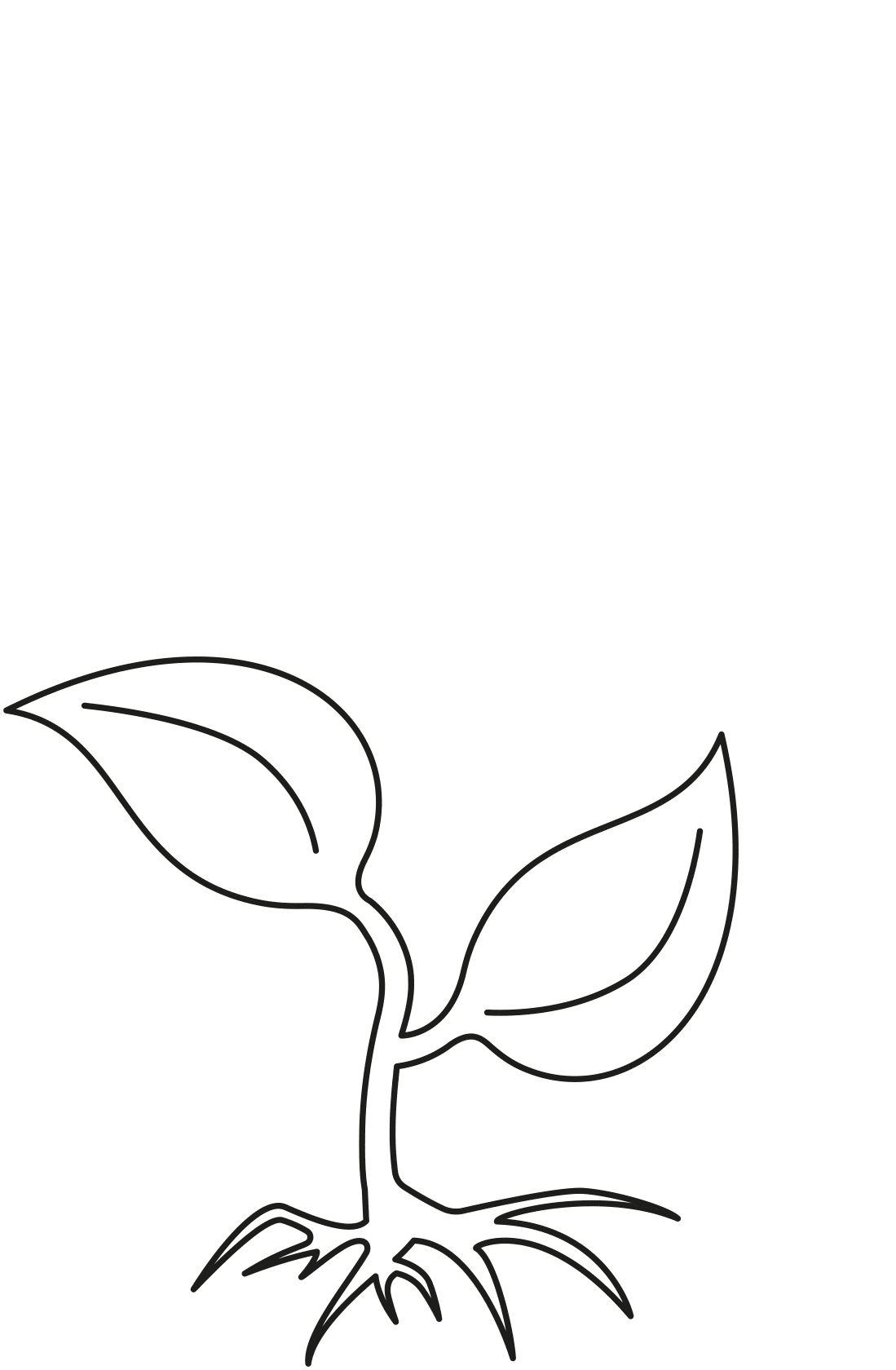 Gif of a growing sprout with root in a frame representing the solo-preneur sprout sole proprietorship