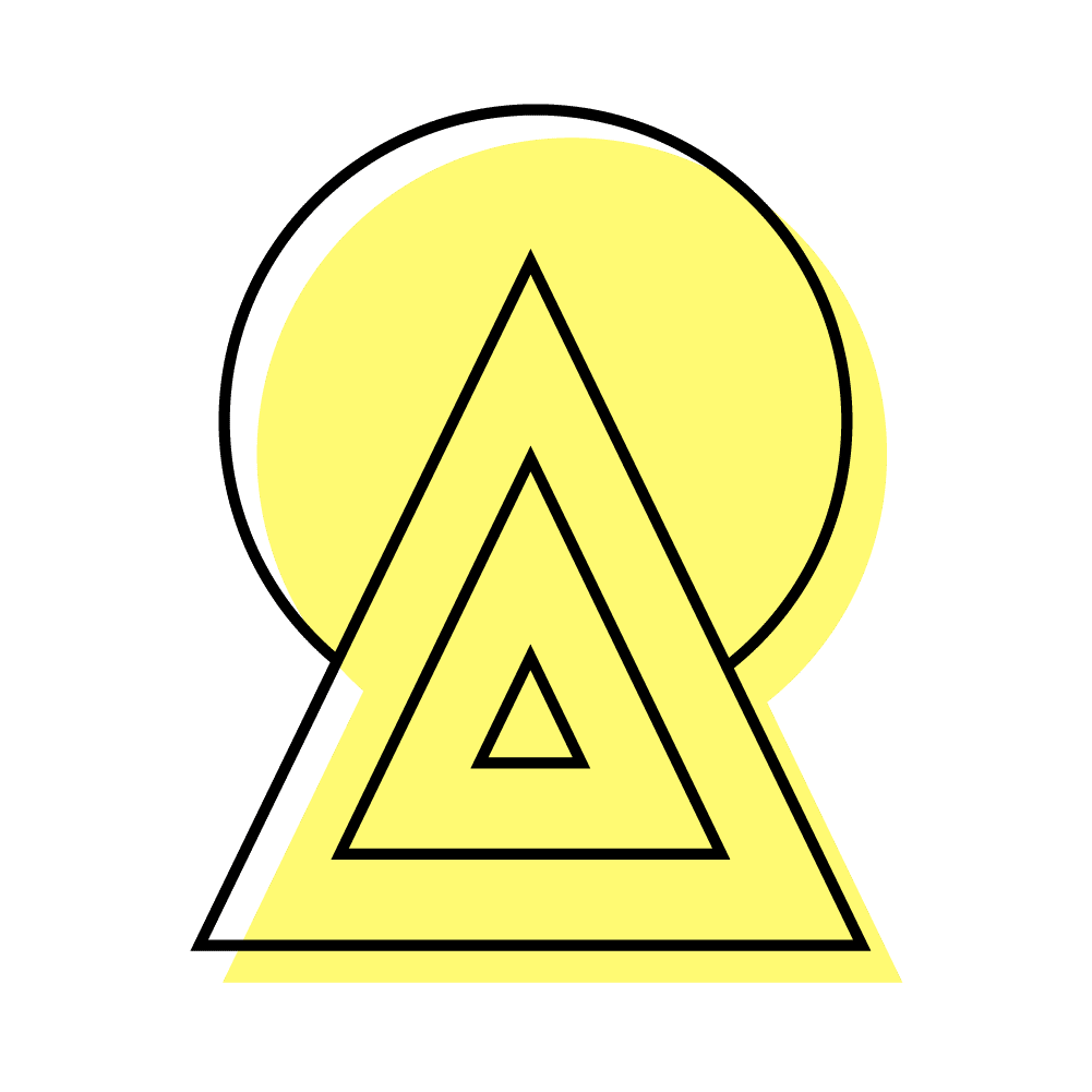 Black & yellow icon of the visual identity of Incubator studio to illustrate "success insurance"